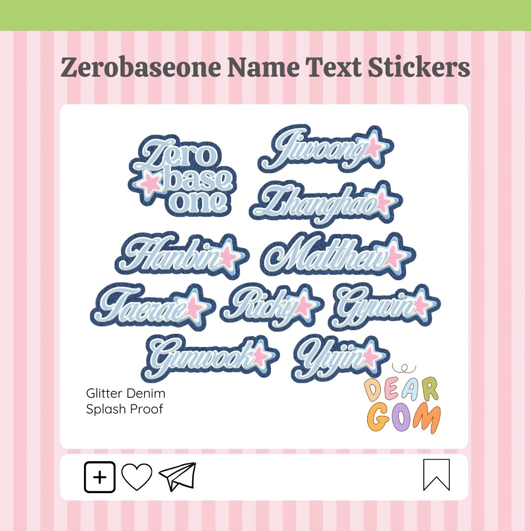 deargomph's tweet image. #gommiestickers

🎧 zb1 name text stickers

only 25 pesos each (available in holo dots blue and glitter denim)

📷 wts lfb anik anik stickers ph zb1 zerobaseone  jiwoong zhanghao hanbin matthew taerae ricky gyuvin gunwook yujin