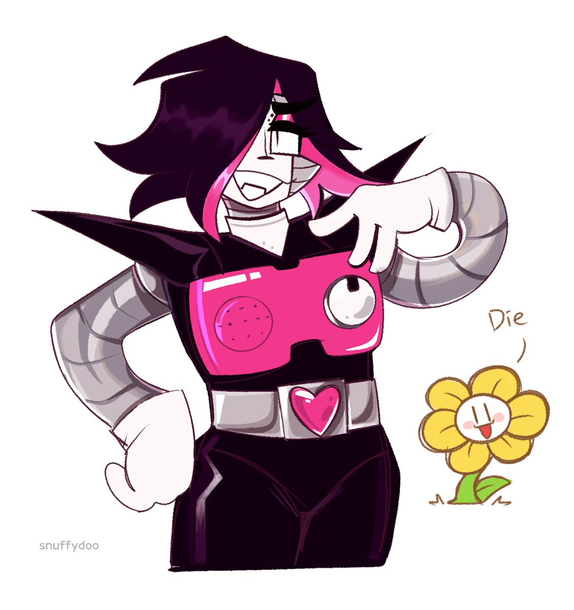 Hits you with the ut fanart
#undertale #utdr #undertaleFanart #mettaton #flowey