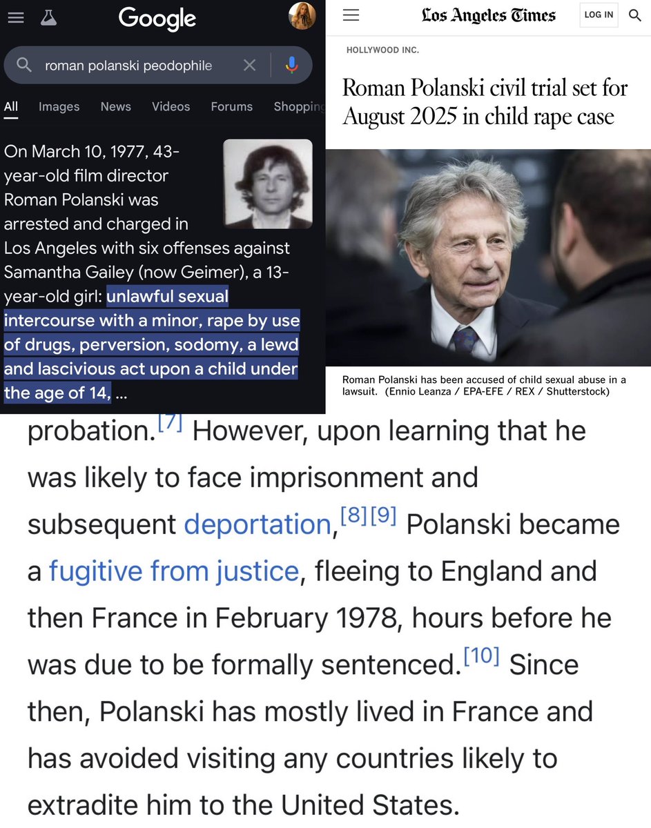M3GAN_E_KNOWLES's tweet photo. I’m not shocked that Nicki Minaj is a pedophile. That ish runs in Nicki’s family bloodline. 

Nicki Minaj alter ego is called “ROMAN
ZOLANSKI” after a known pedophile (ℝ𝕠𝕞𝕒𝕟 ℙ𝕠𝕝𝕒𝕟𝕤𝕜𝕚) fled the USA to keep from being arrested. 

That is so disturbing. https://t.co/UEw8KNiu9F