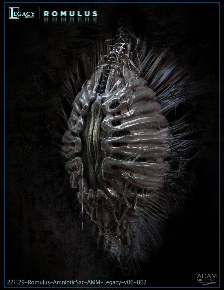 acivicdilemma's tweet photo. Alien Cocoon final designs and a couple iterations done at @LegacyEffects . Very fun one 🙏🏼 …was easy to get lost in the folds… . #alien #alienromulus #xenomorph #creaturecore #giger #predator #aliens #practical https://t.co/blvDuQmaff