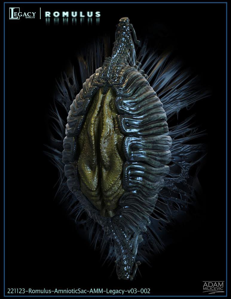 acivicdilemma's tweet photo. Alien Cocoon final designs and a couple iterations done at @LegacyEffects . Very fun one 🙏🏼 …was easy to get lost in the folds… . #alien #alienromulus #xenomorph #creaturecore #giger #predator #aliens #practical https://t.co/blvDuQmaff