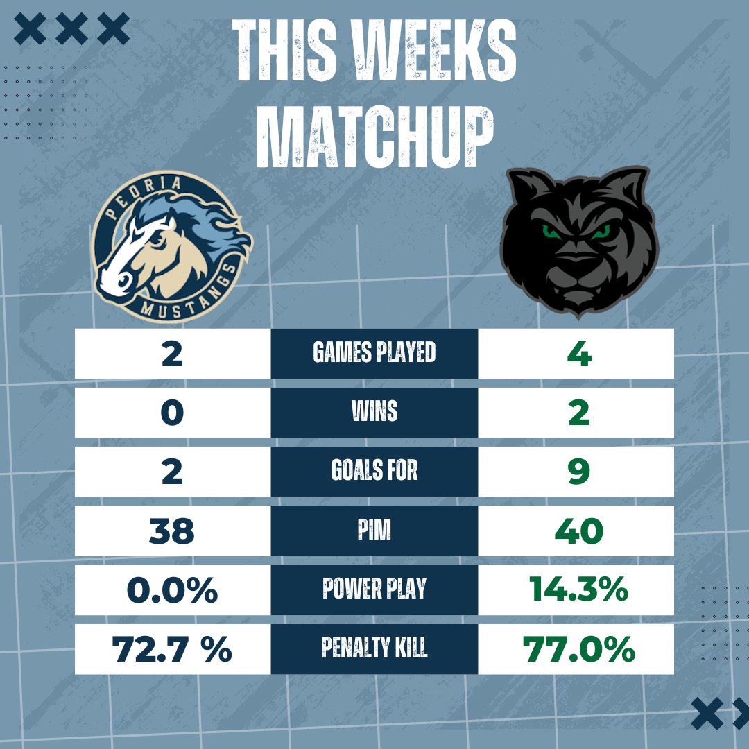 Here is a sneak peek at this weekends matchup with the Wilderness at the Owens Center. Both games this Friday and Saturday are scheduled for 6:00 p.m. puck drops, we hope to see you at the Owens Center...

#HockeyWithHorsepower #backinthesaddleagain