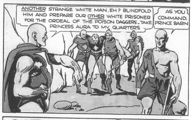 Similar to last Sunday's strip, today's FLASH GORDON features a reimagining of Prince Barin's first appearance, originally drawn by the god Alex Raymond in 1934. I included the Robin Hood elements that eventually became Barin's signature look - but I kept his pythons out 💪 