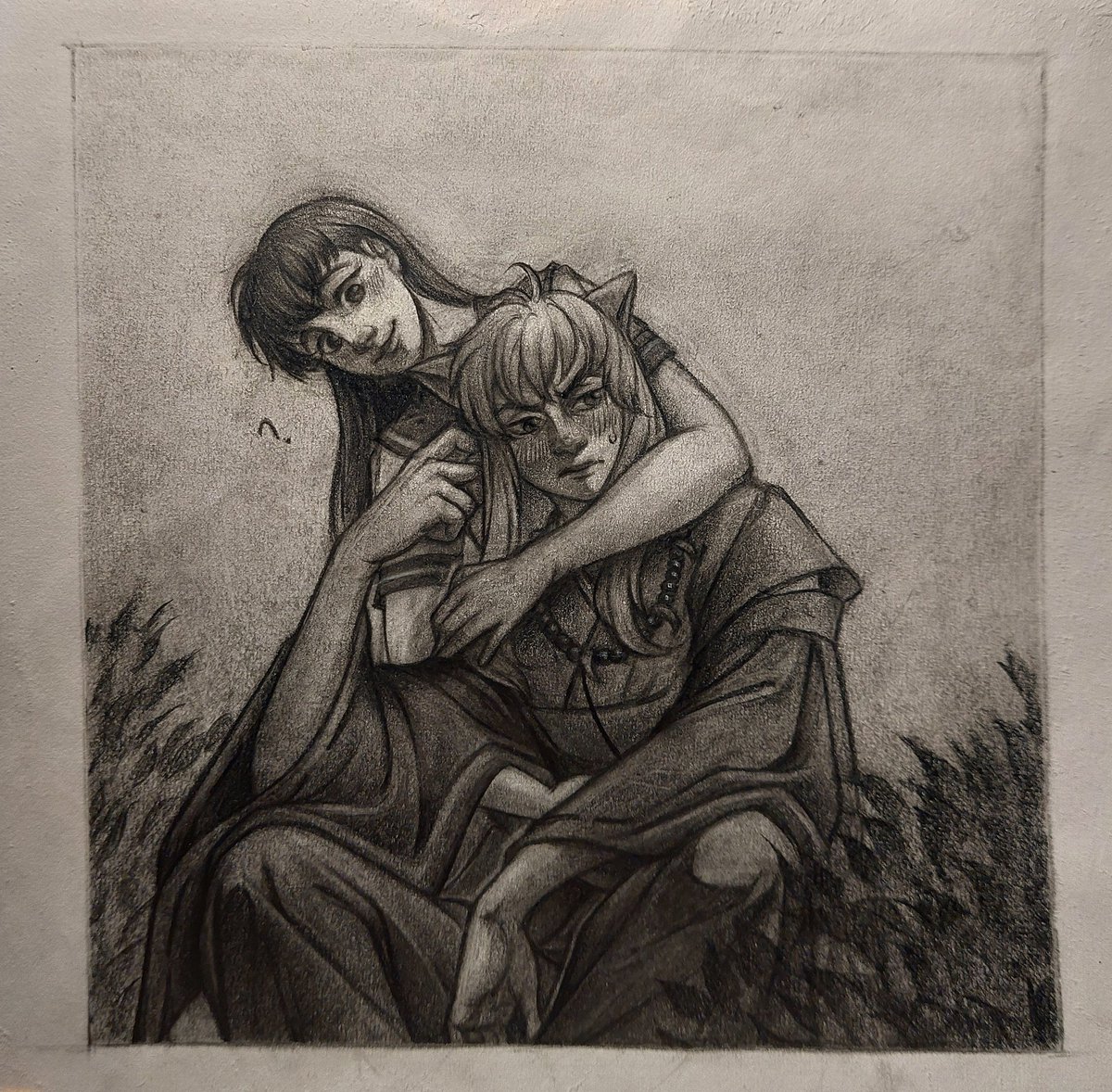 Ms_Wolfsbane's tweet photo. #inukagfluffweek 2024. Day 7: Confession/BLUSHING

#inukag #inuyasha #fanart #myart https://t.co/EL4CT0GGq1