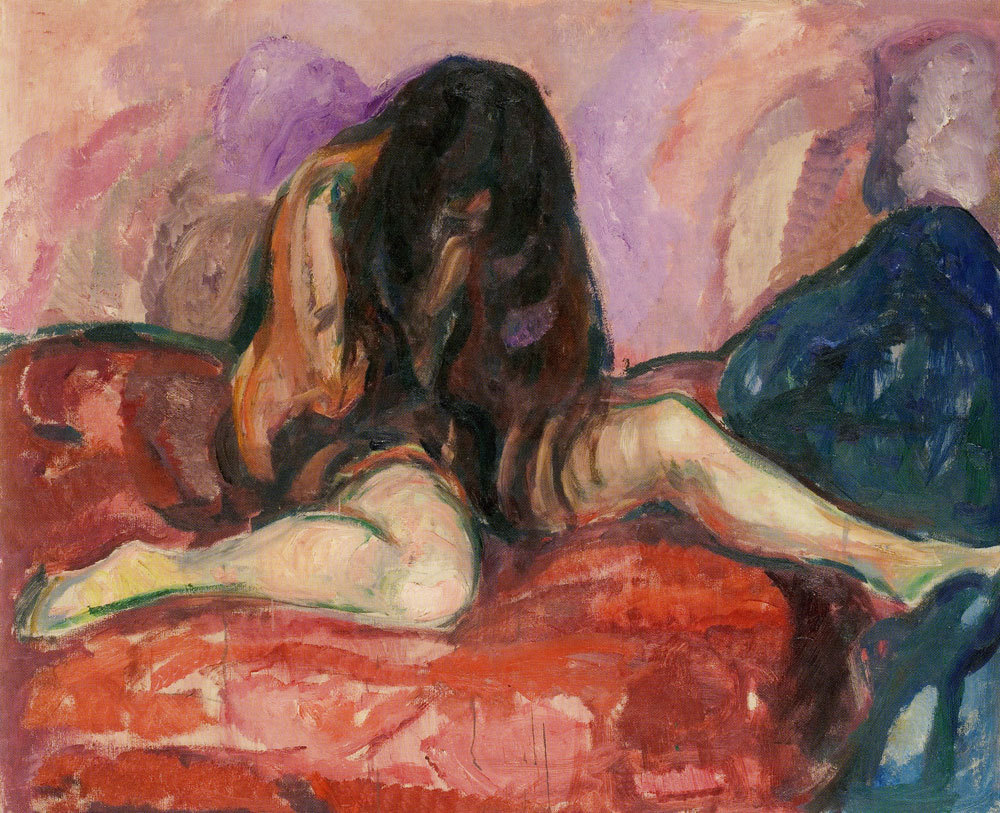 Weeping Nude, 1913, by Edvard Munch