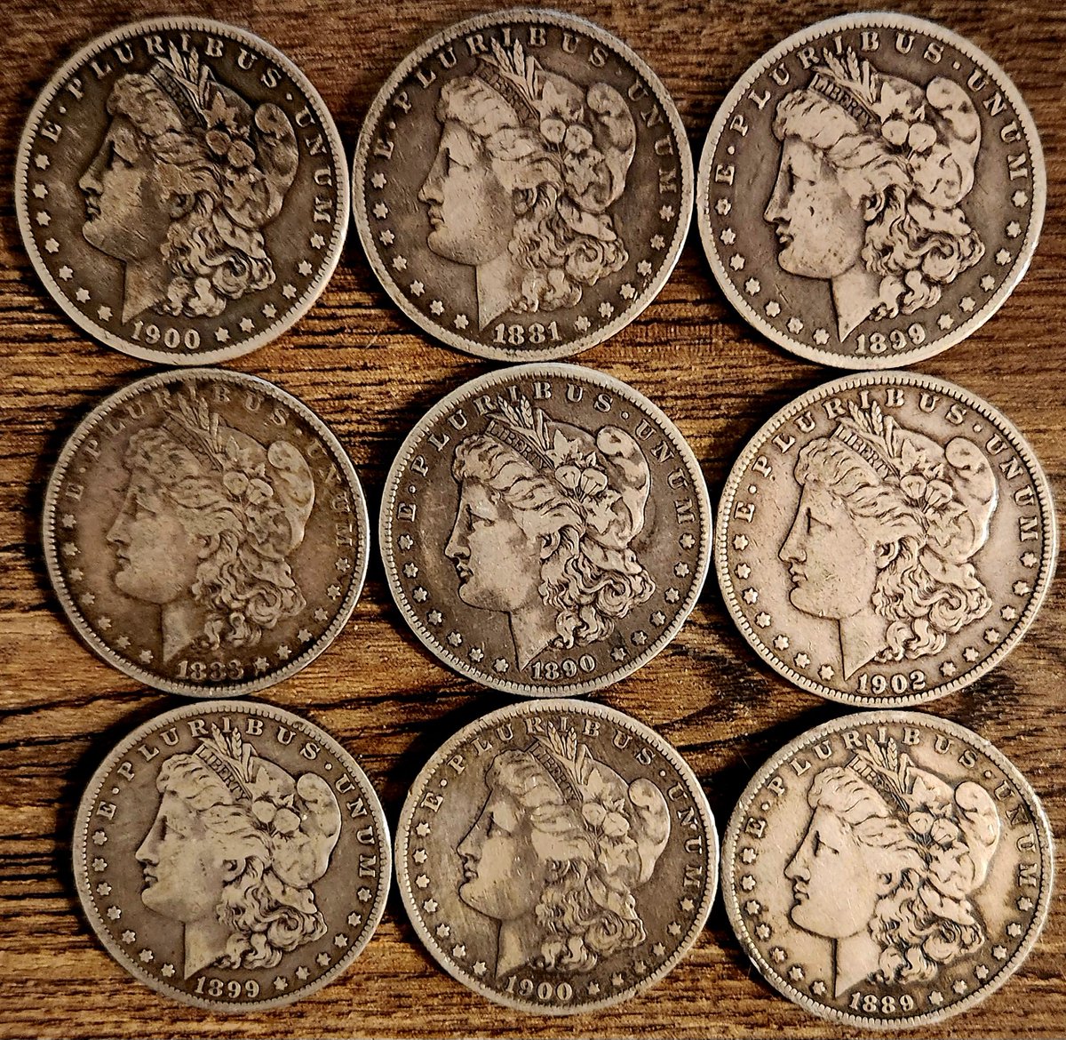 oldpapermoney's tweet photo. Morgan Dollars #silver https://t.co/6dZdNZZQBd