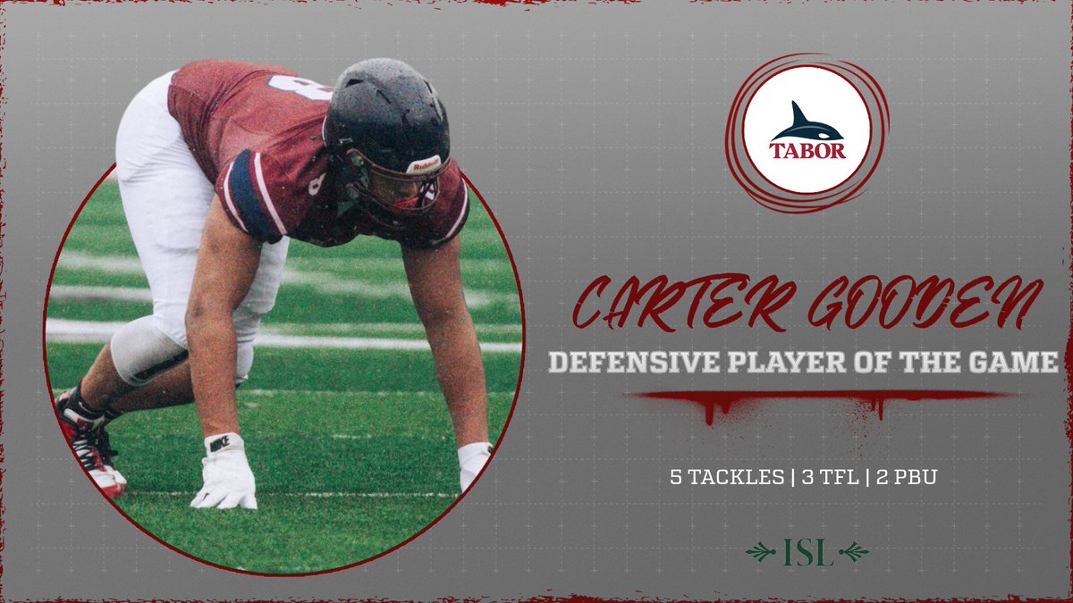 Congratulations to <a href="/Cartergooden8/">Carter Gooden</a> on being named Co Defensive Player of the Game in our 42-0 victory over St. Mark's! #RideTheWave #SeawolfNation