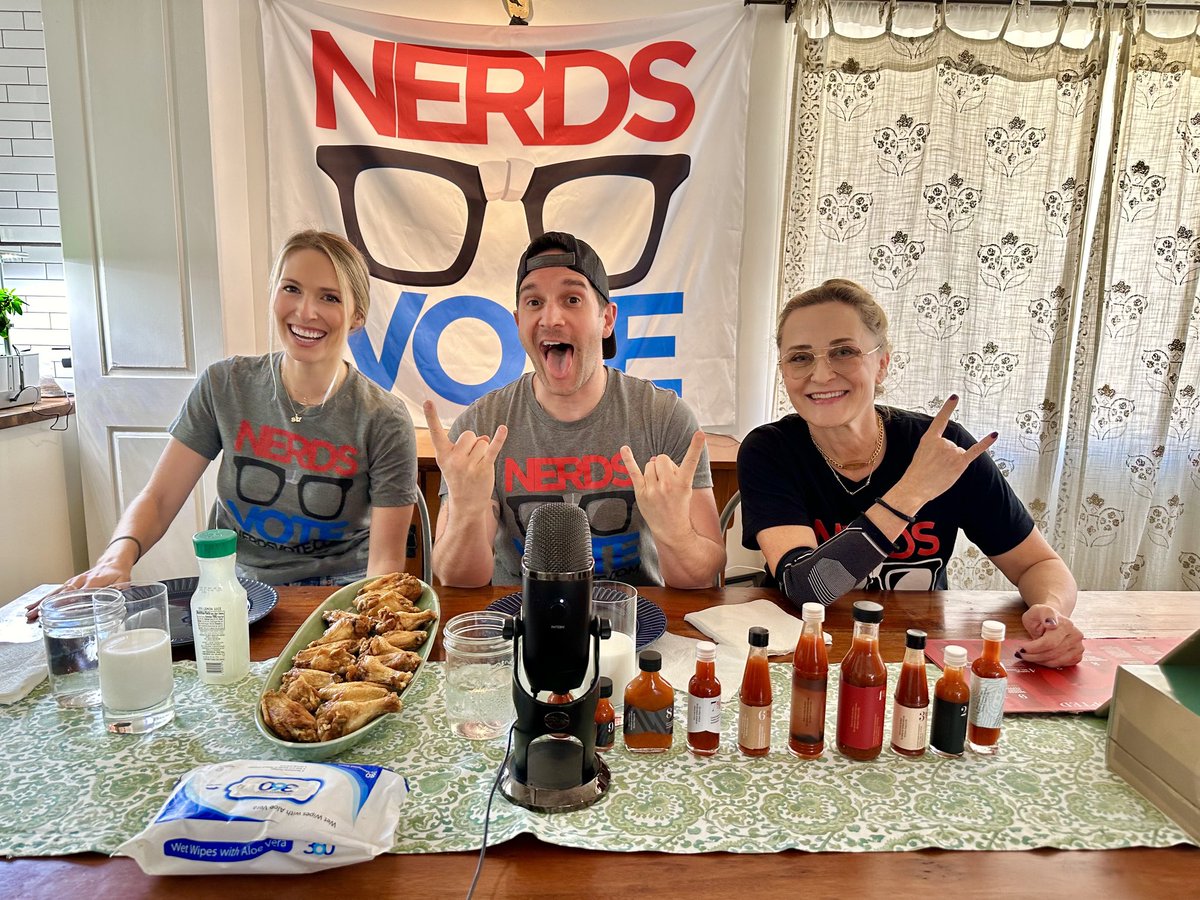 Stop by Twitch.tv/nerds_vote for some hot-hotter-hottest sauce fun to help encourage voter registration and the ⁦<a href="/nerdsvote/">@nerdsvote.bsky.social</a>⁩ movement.
That’s ⁦<a href="/Nik_apostolides/">Nick Apostolides</a>⁩ ⁦<a href="/stephaniekerbis/">Stephanie Kerbis</a>⁩ ⁦<a href="/courtenaytaylor/">CourtenayTaylor.bsky.social ➡️ Animate! Raleigh</a>⁩ ready to entertain. And probably cry.
