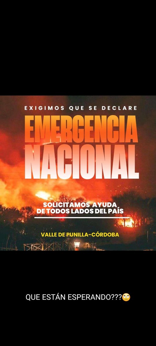 #EmergenciaNacional #Incendios
