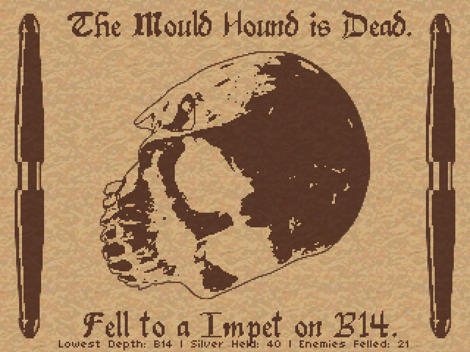 New mini release from me:

Mould Hound

Dungeoneering as an act of self-destruction

menacingmecha.itch.io/mould-hound