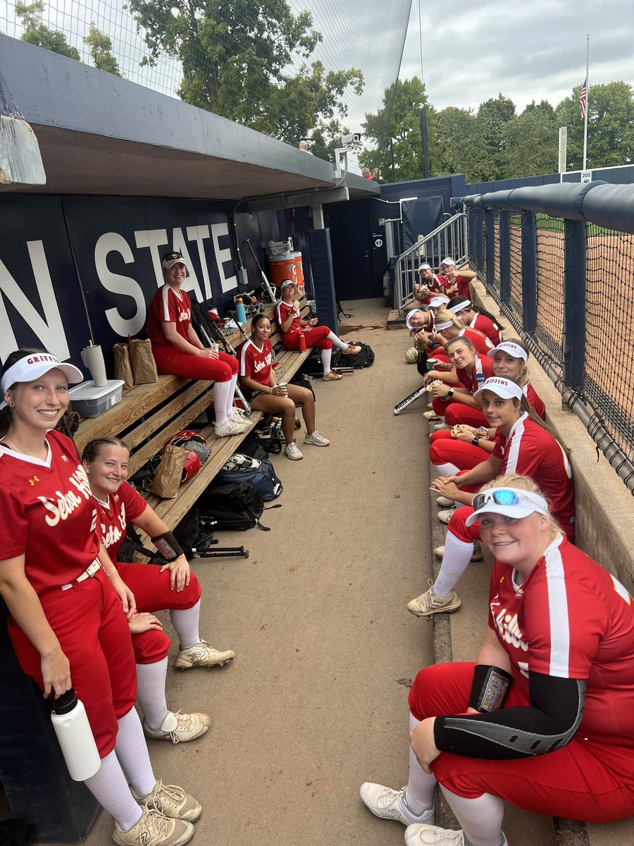 These hungry hungry Griffos played their hearts out today at Penn State and the future is BRIGHT for SHU Softball!! Thank you <a href="/PennStateSB/">Penn State Softball</a> for inviting us and being great hosts, we had a blast!! #RollGriffs