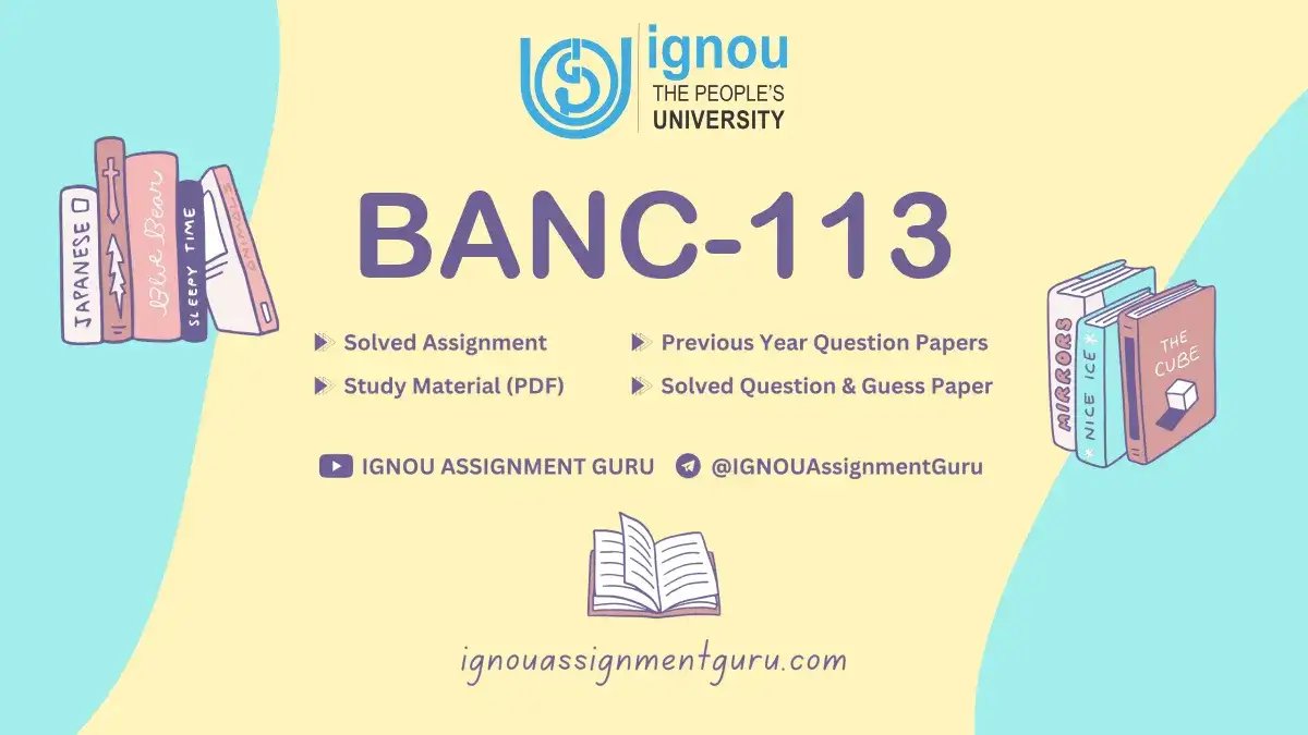 BANC-113 Forensic Anthropology in English Solved Assignment 2024-2025 dlvr.it/TDYSBh