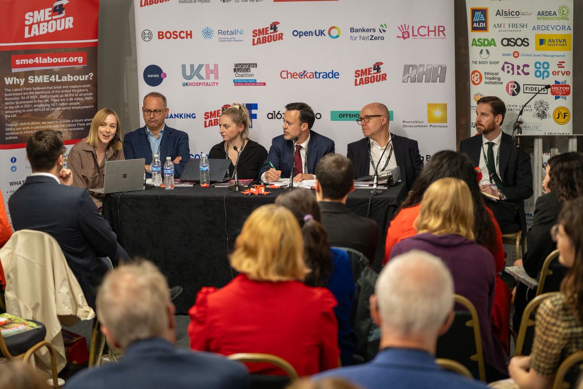 Delighted to speak today <a href="/SME4LABOUR/">SME4Labour</a> <a href="/LabourCHR/">Labour Campaign for Human Rights</a>  #LabourConference24 fringe event on why the U.K. gov must urgently introduce a Business Human Rights and Environment Act to keep pace with the EU. Alongside Lord Hermer KC, <a href="/AlexBallingerMP/">Alex Ballinger MP</a>, <a href="/kevinbonavia/">Kevin Bonavia MP</a>, <a href="/DanielLeaderLD/">Daniel Leader</a>