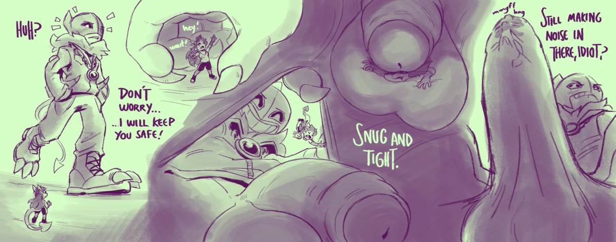 Spelka encounters Rudi out and about, and Rudi decides to give the smol dragon more than she bargained for, since he is her “rescuer”

…Rudi is quite kind to his friends, after all~
 
Amazing sequence by <a href="/PozoleBun/">Pozole</a> !! TYSM 

Happy late birthday to <a href="/SpelkatheDragon/">Spelka the Derg 🏳️‍⚧️🇵🇱</a> 💙!!