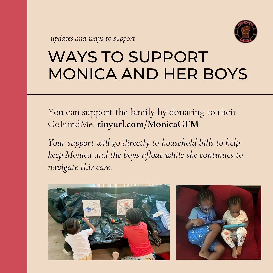 FightForMonica's tweet photo. Your donation will help the family get up to date with mortgage payments and prevent loss of housing. 

Thank you in advance for your support 💜

2/2 https://t.co/TwTCRAieMt