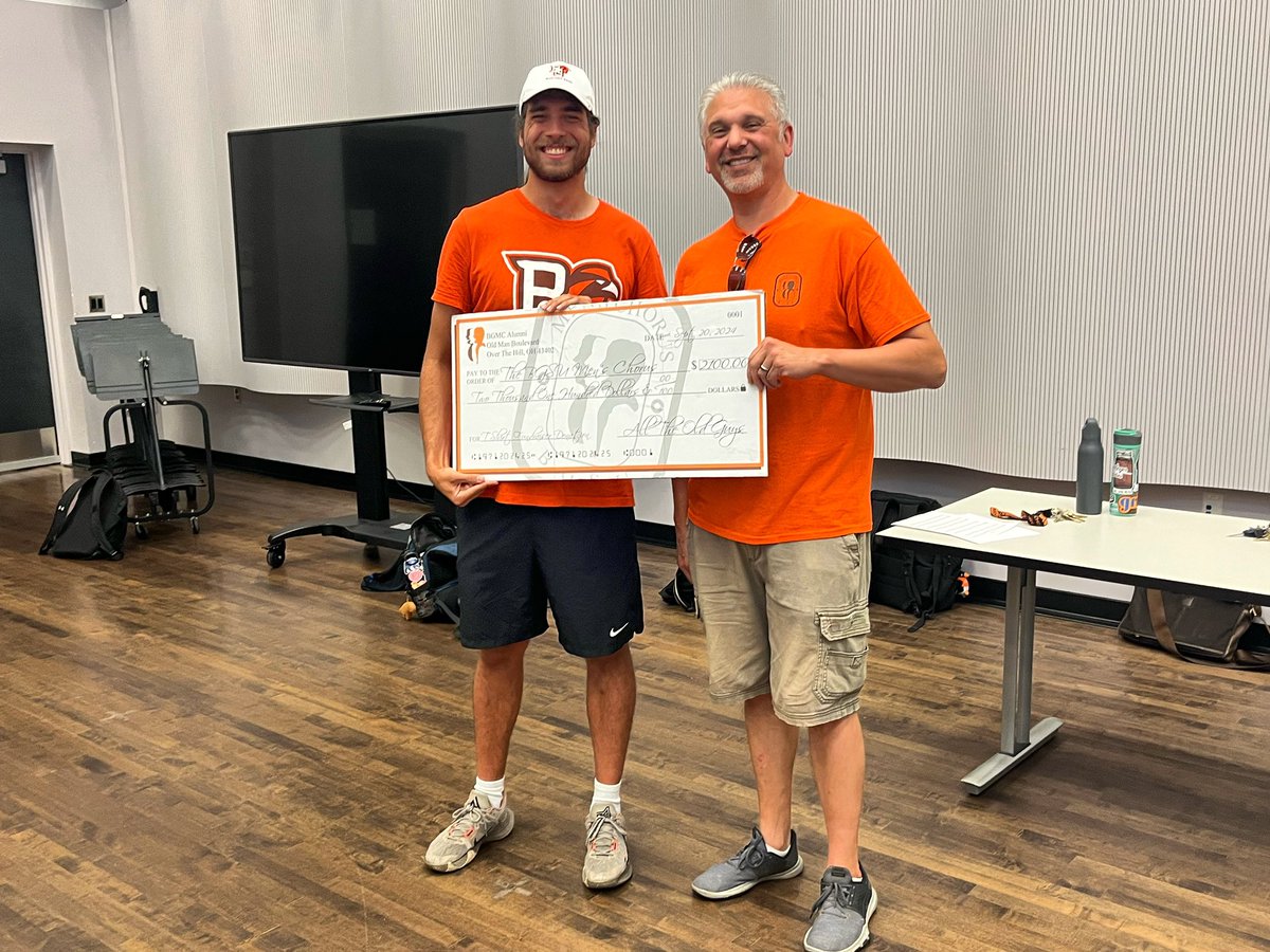 This week Nick Flores came to our rehearsal to present us with this big check. Nick recently put together a T-shirt fundraiser for the Men’s Chorus. Thank you to Nick and all of the alumni for your overwhelming support!