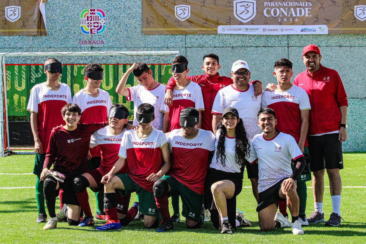 DeporteCDMX's tweet photo. ⚽🇲🇽Este día en Oaxaca, sede de los #ParanacionalesCONADE 2024, nuestro equipo capitalino en el deporte adaptado de “Fútbol para ciegos” se colocó como el primer equipo clasificado para las próximas semifinales rumbo al bicampeonato de esta importante justa. https://t.co/bbDHnmp9oG