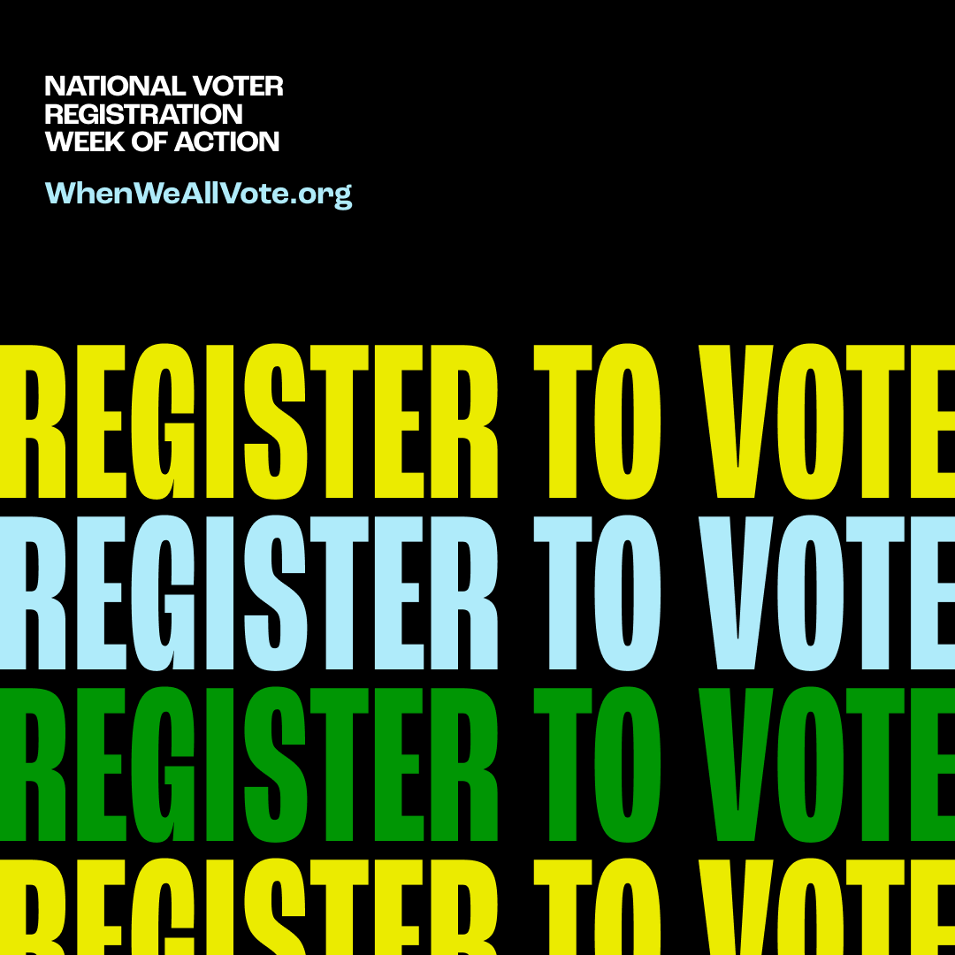 WhenWeAllVote's tweet photo. You can’t make your voice heard in this year’s election if you don’t register to vote FIRST. Especially if you recently:

🎂 Turned 18
🏡 Moved to a new place
💍 Got married
📝 Changed your name
🇺🇸 Became a citizen

Register to vote right now at https://t.co/xzxSoG4MeJ. https://t.co/Wq3wzkt1mm