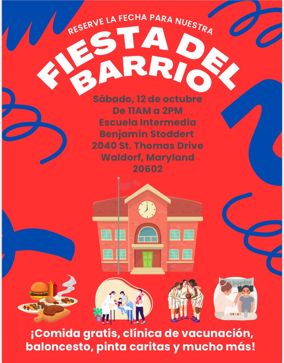 Save the date for our block party! October 12th, 11:00 AM- 2:00 PM 🎉