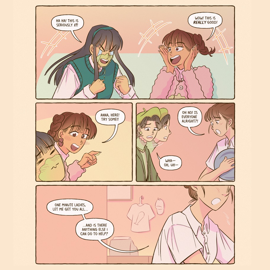 PatchworkZine's tweet photo. Here are some snapshots from our last issue: @jolihamada shares the final installation of the Melon Soda Scouts!

Experience the full comic in our new issue! Link in bio.

#comics #comiczine #patchworkzine #sequentialart #melonsoda #shojo #clipstudiopaint #scadseqa https://t.co/AooV0gTlQu