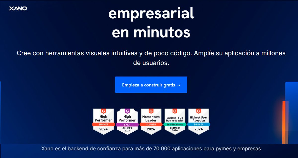 WebCinoDev's tweet photo. ¿Qué es Xano?
Xano es la forma más rápida de crear un backend potente y escalable para su aplicación sin código.
#desarrolloweb
#NoCode 
https://t.co/b0fOr69vz3 https://t.co/gGD9lOo65y