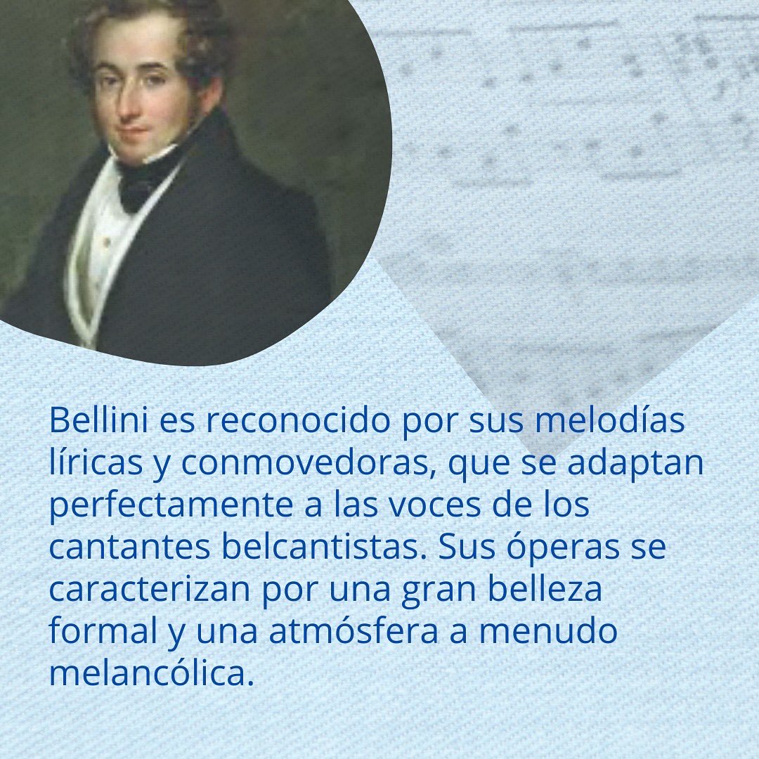 SIMANOF's tweet photo. Sus obras, “La Sonnambula”, “Norma” y “I Puritani”, se convirtieron en clásicos del repertorio belcantista y siguen siendo interpretadas en los principales teatros del mundo 🎹

#YoSoySimanof #Simanof #MúsicosQueInspiran #Bellini https://t.co/QmpUESYPvo