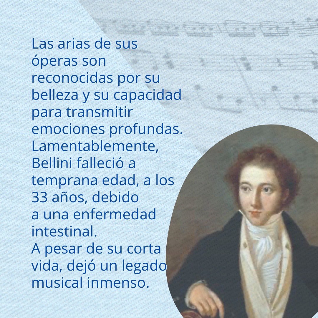 SIMANOF's tweet photo. Sus obras, “La Sonnambula”, “Norma” y “I Puritani”, se convirtieron en clásicos del repertorio belcantista y siguen siendo interpretadas en los principales teatros del mundo 🎹

#YoSoySimanof #Simanof #MúsicosQueInspiran #Bellini https://t.co/QmpUESYPvo