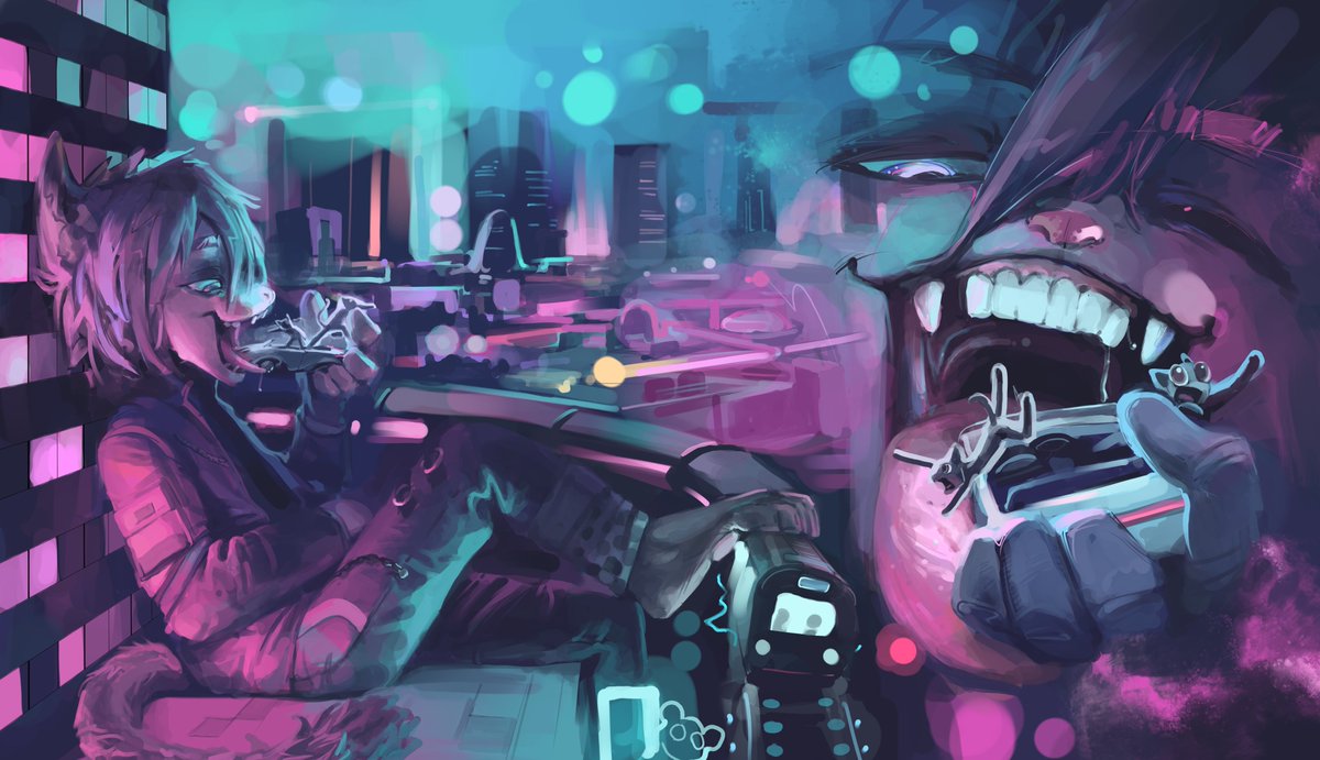 Sugarpunk⚡️ (@sugarpunk2077) on Twitter photo Carrying out hits on people is much easier when you can suddenly scale up and swallow them without a trace... Easy money, free food, Zeke's out here living the dream 🔥
Amazing artist is <a href="/blackstmanamlts/">The Blackest Man in the Multiverse 🔞</a>! Carrying out hits on people is much easier when you can suddenly scale up and swallow them without a trace... Easy money, free food, Zeke's out here living the dream 🔥
Amazing artist is <a href="/blackstmanamlts/">The Blackest Man in the Multiverse 🔞</a>!