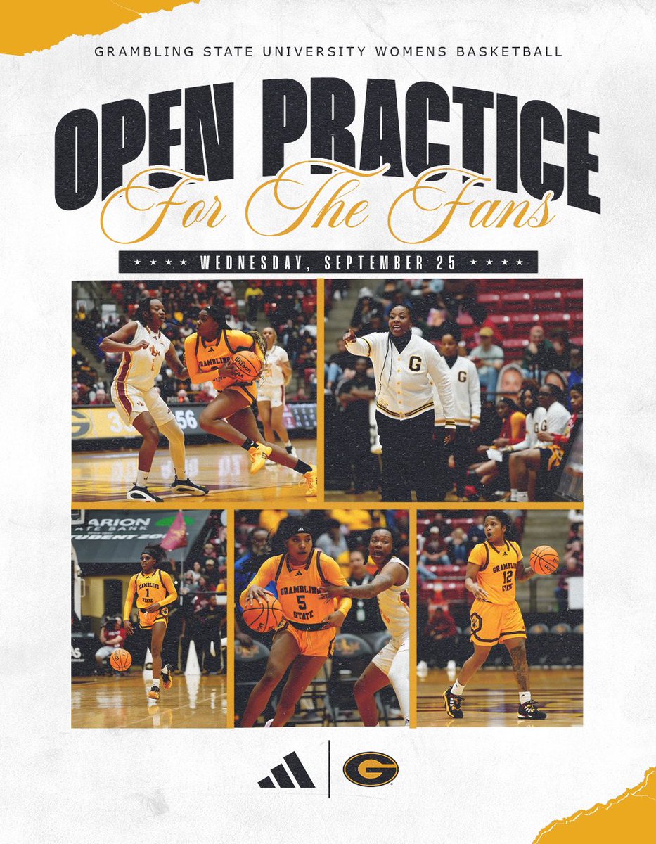 🗣️𝐂𝐀𝐋𝐋𝐈𝐍𝐆 𝐀𝐋𝐋 𝐅𝐀𝐍𝐒

Grambling State women’s basketball returns this week with an Open Practice! 

Fans are welcomed to stop by the Hobdy Center at 6 p.m. THIS Wednesday and watch the first day of practice! 

#GramFam | #ChampionshipTalk🏆🐯