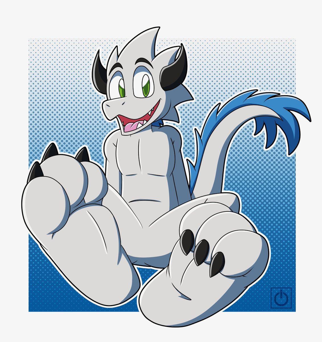 A delightful derg! And with a delightful display, of course! Pic for furaffinity.net/user/greeb