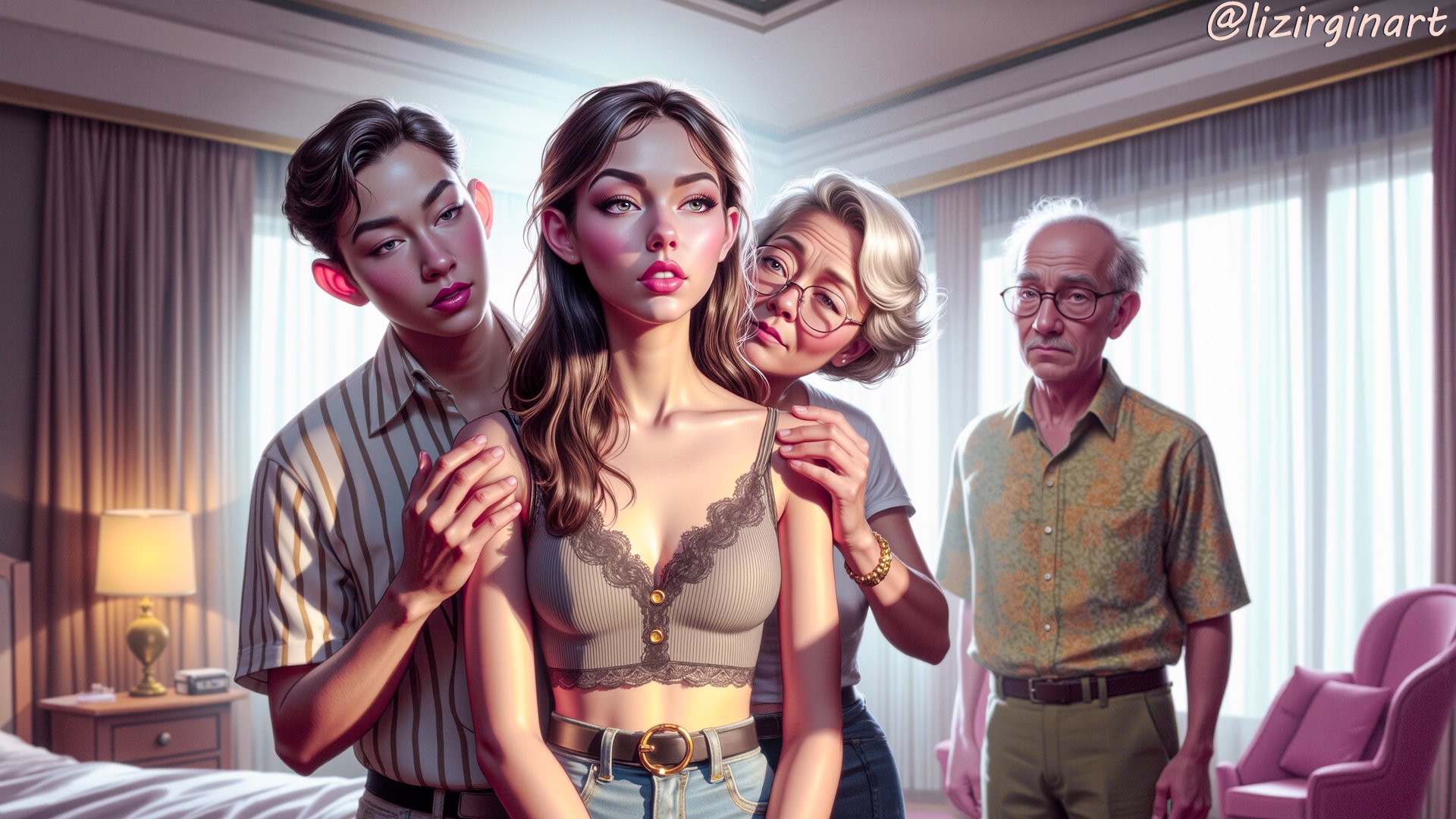 Lizirgin Art on X: More spicy content here --> t.coRmwMPm1u7t  Telegram --> t.conXOSNBAshZ lizirginart digitaldrawing  digitalillustration digitalartist aiart allure seductive  seductivegirl beautiful lewd Cartoons comics ...