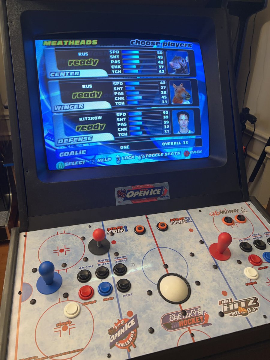 RetroMod64's tweet image. Now you listen here, @Tim_Kitzrow, if I catch you slacking on defense one more time, you’re getting pulled! #nhlhitz #midwaygames #arcade #gamecube