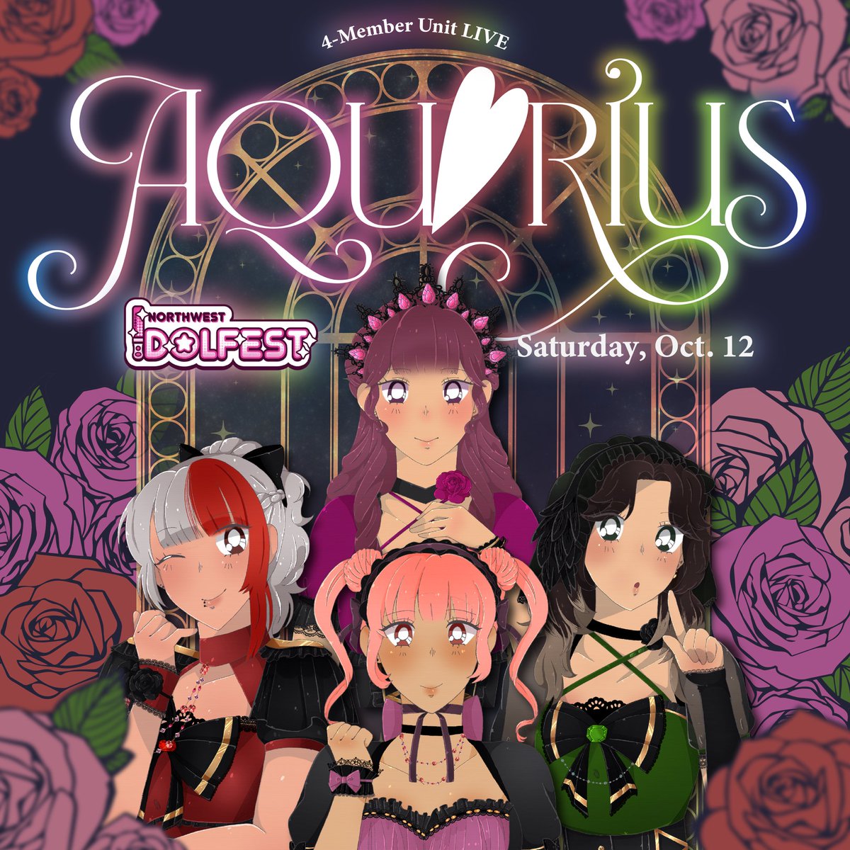 aquariusca_alt's tweet photo. Aqu♡rius is thrilled to make our debut at Northwest Idol Fest!

📆 Saturday, October 12th, 2024
🕰️ 3:30PM - 4:00PM
📍Community Stage

Buppan/Meet &amp; Greet:
❤️4:00PM - 4:30PM (at Community Stage)
❤️ 5:30PM - 6:00PM (2nd Floor Foyer) https://t.co/IaOZ5wfYBu