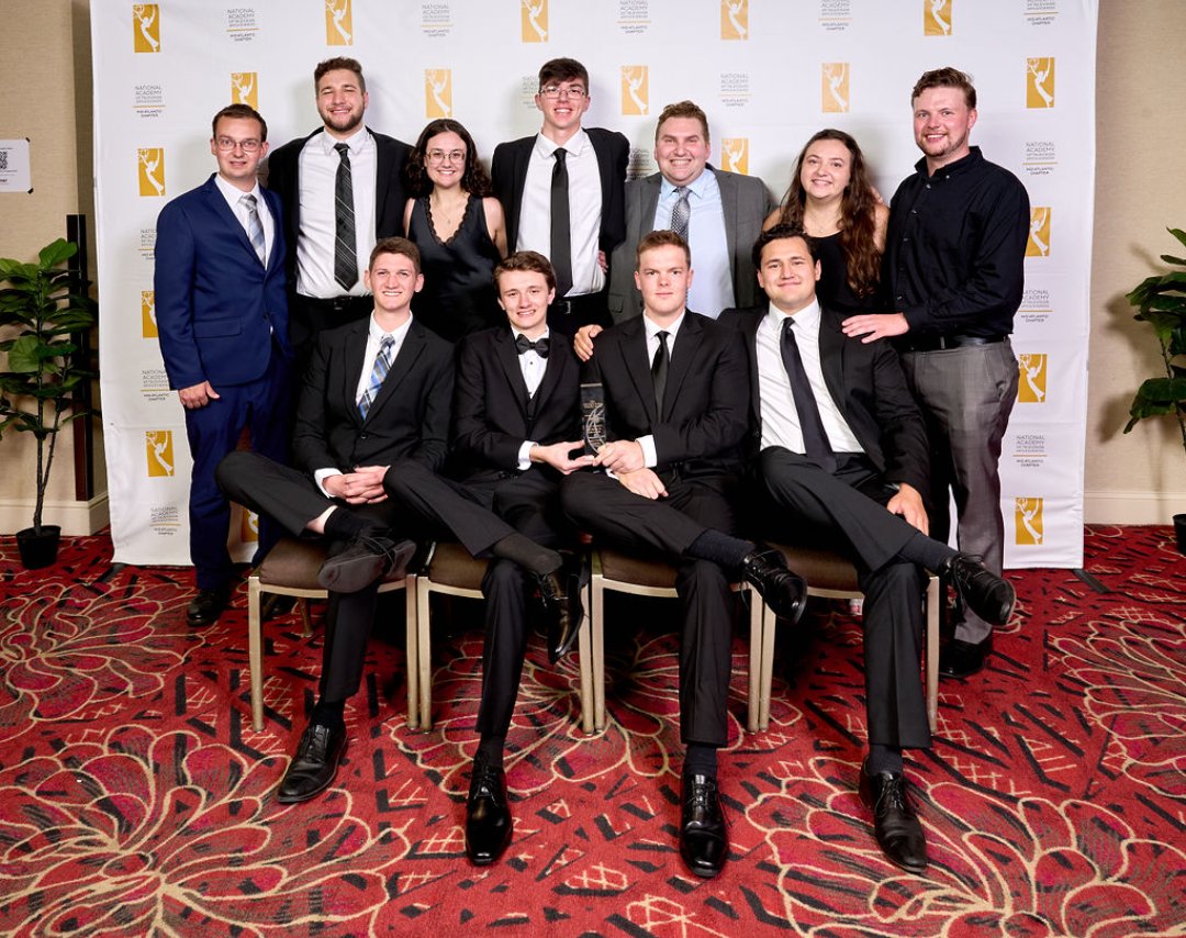 Incredibly proud of these students for bringing home the collegiate award for Live Sports Production from the 2024 Mid Atlantic Emmys! <a href="/RMUAthletics/">RMU Athletics</a> <a href="/RMU/">Robert Morris University</a>