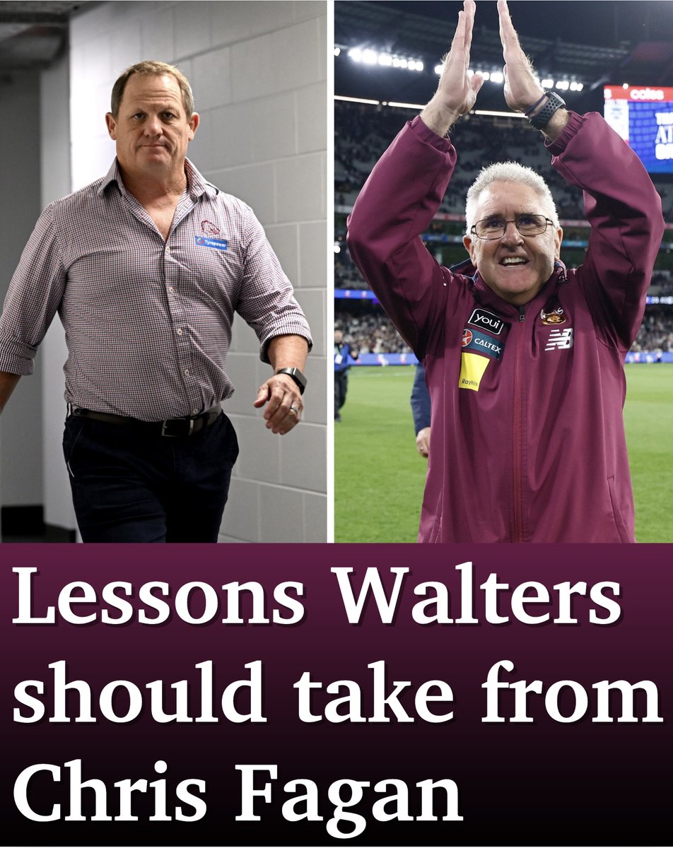 The qualities that make the Brisbane Lions so formidable are the same ones that have eluded the Broncos all year, which is why Kevin Walters needs to look to the man across the river, writes Robert Craddock:  bit.ly/3ZAwKFE