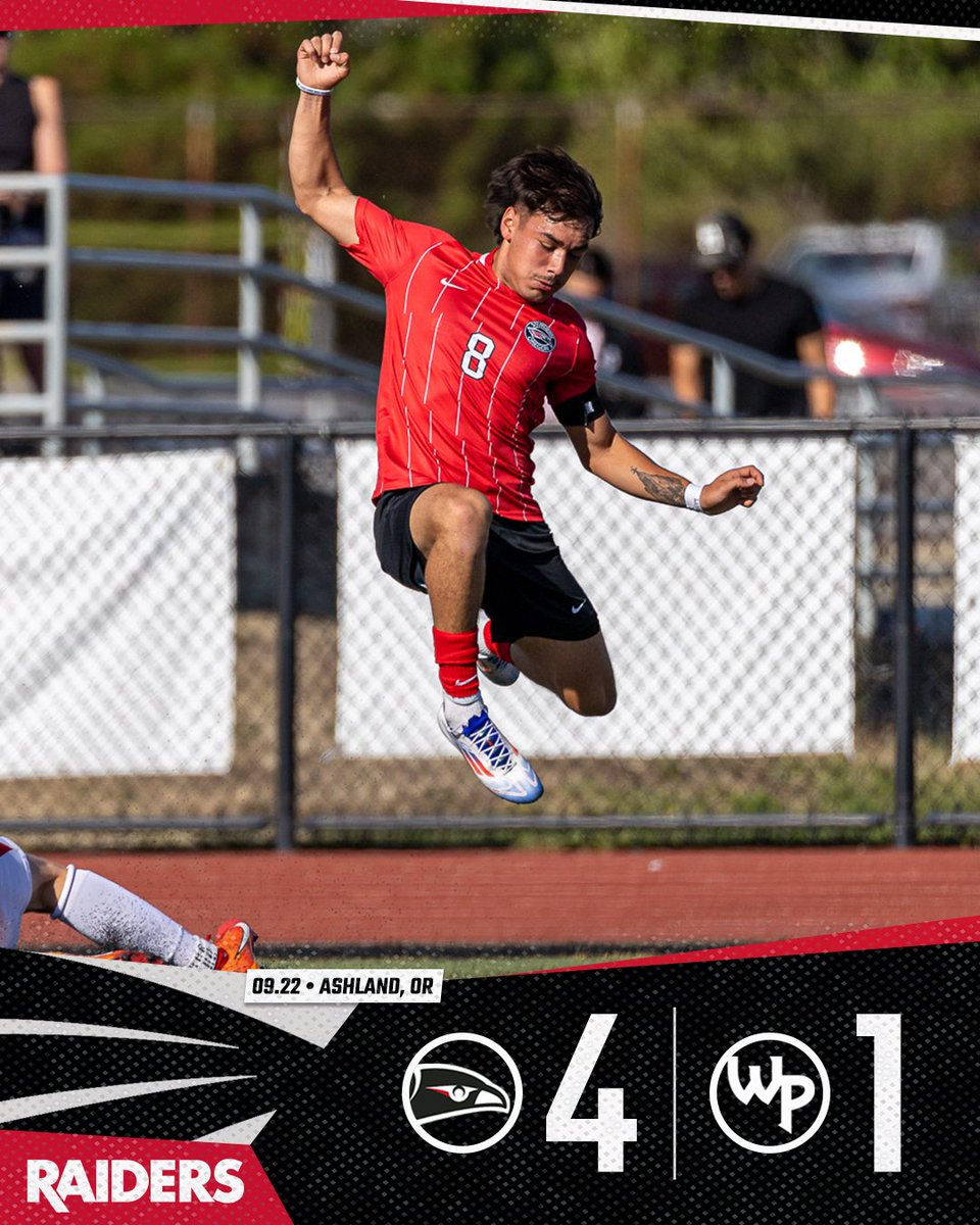 ⚽️<a href="/SOUMensSoccer/">SOU Raiders Men’s Soccer</a> W!

🔴20' Mustafa Daggig (PK)
🔴53' Tristan Skerritt (Nakayama)
🔴63' Sky Charley-Bolyard
🔴69' Evan Norconk