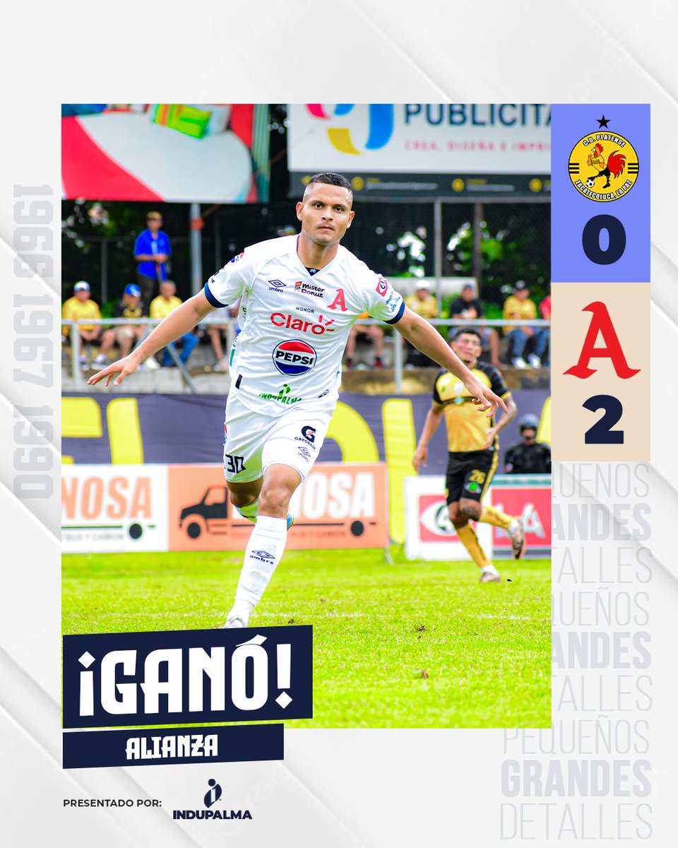 90' ⏱️ l 🟡 #CDP 0-2 #AFC ⚪️

☝🏼 Un partido más, paso a paso. 

¡Lo ganó Alianza! 🤍

#AlianzaFC