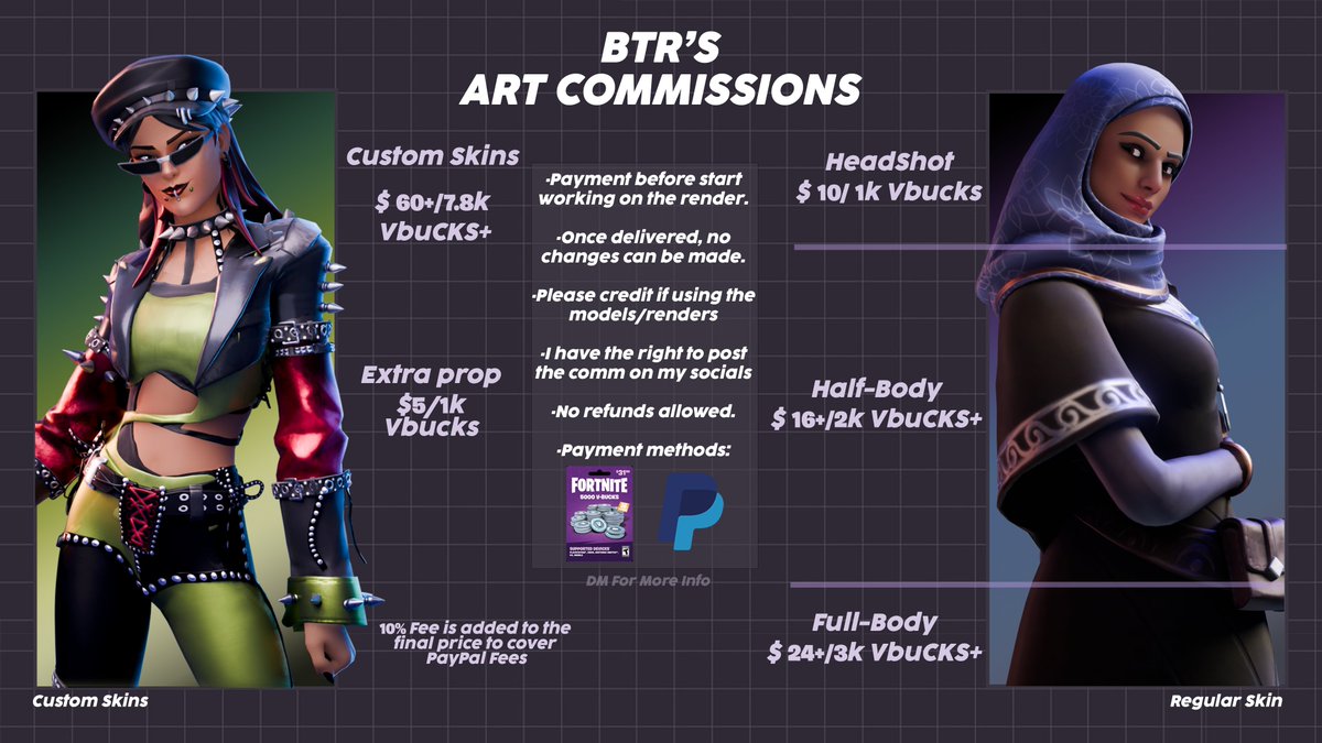 Btr700's tweet image. 🌟 Hey everyone! 🌟
·My c0mms for custom 3D Fortnite characters and renders are open!✨
·Have a cool idea you want to see brought to life? I’d love to help! 🎨
·DM me your ideas or questions—I can’t wait to create something amazing together! 🩷
#FortniteArt #Fortnite