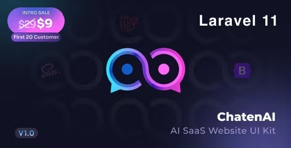 ChatenAi – Laravel 11 - AI SaaS Website + Dashboard UI Kit Review downloadnewthemes.com/2024/09/chaten…