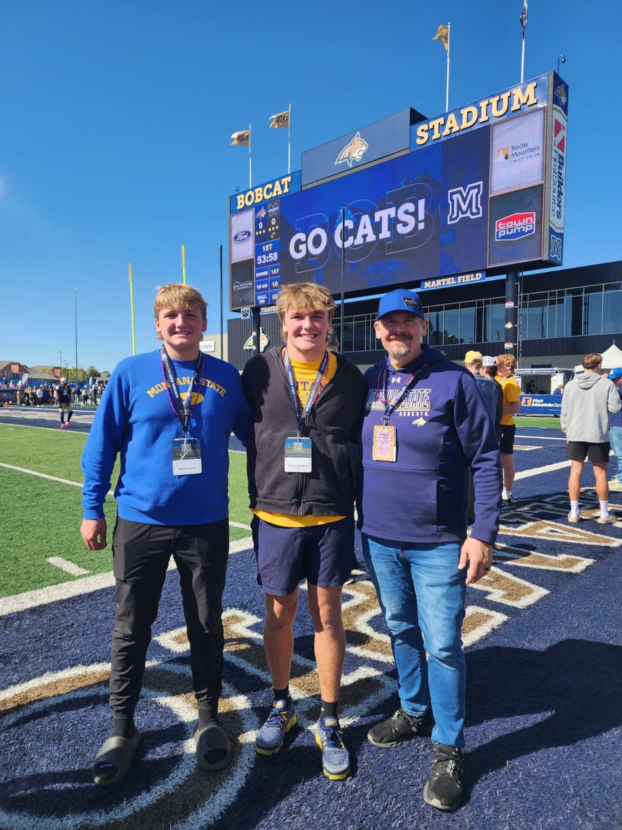 Thank you <a href="/MSUBobcats_FB/">Montana State Football</a>  for having me out yesterday had a great time. Congrats on another win. <a href="/bvigen/">Brent Vigen</a> <a href="/C_Arbizzani/">Chandler Arbizzani</a> <a href="/CoachBobbyDaly/">Bobby Daly</a>