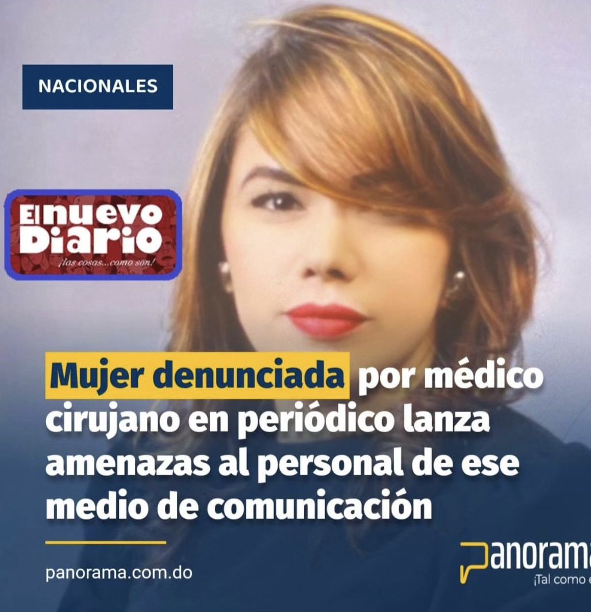 Argelys Quiñones (@argelysq) on Twitter photo Como es posible esta vaina 😡😡
Karla Berguez, ha recibido órdenes de arresto y múltiples querellas, y aún así, anda suelta y amenazando a los comunicadores <a href="/JaimeRinconRD/">Jaime Rincón</a> <a href="/Aneudy_N/">Aneudy Ramirez N</a> y al presidente <a href="/luisabinader/">Luis Abinader</a>. Quién patrocina a esta mujer o ella está por encima de la ley. Como es posible esta vaina 😡😡
Karla Berguez, ha recibido órdenes de arresto y múltiples querellas, y aún así, anda suelta y amenazando a los comunicadores <a href="/JaimeRinconRD/">Jaime Rincón</a> <a href="/Aneudy_N/">Aneudy Ramirez N</a> y al presidente <a href="/luisabinader/">Luis Abinader</a>. Quién patrocina a esta mujer o ella está por encima de la ley.