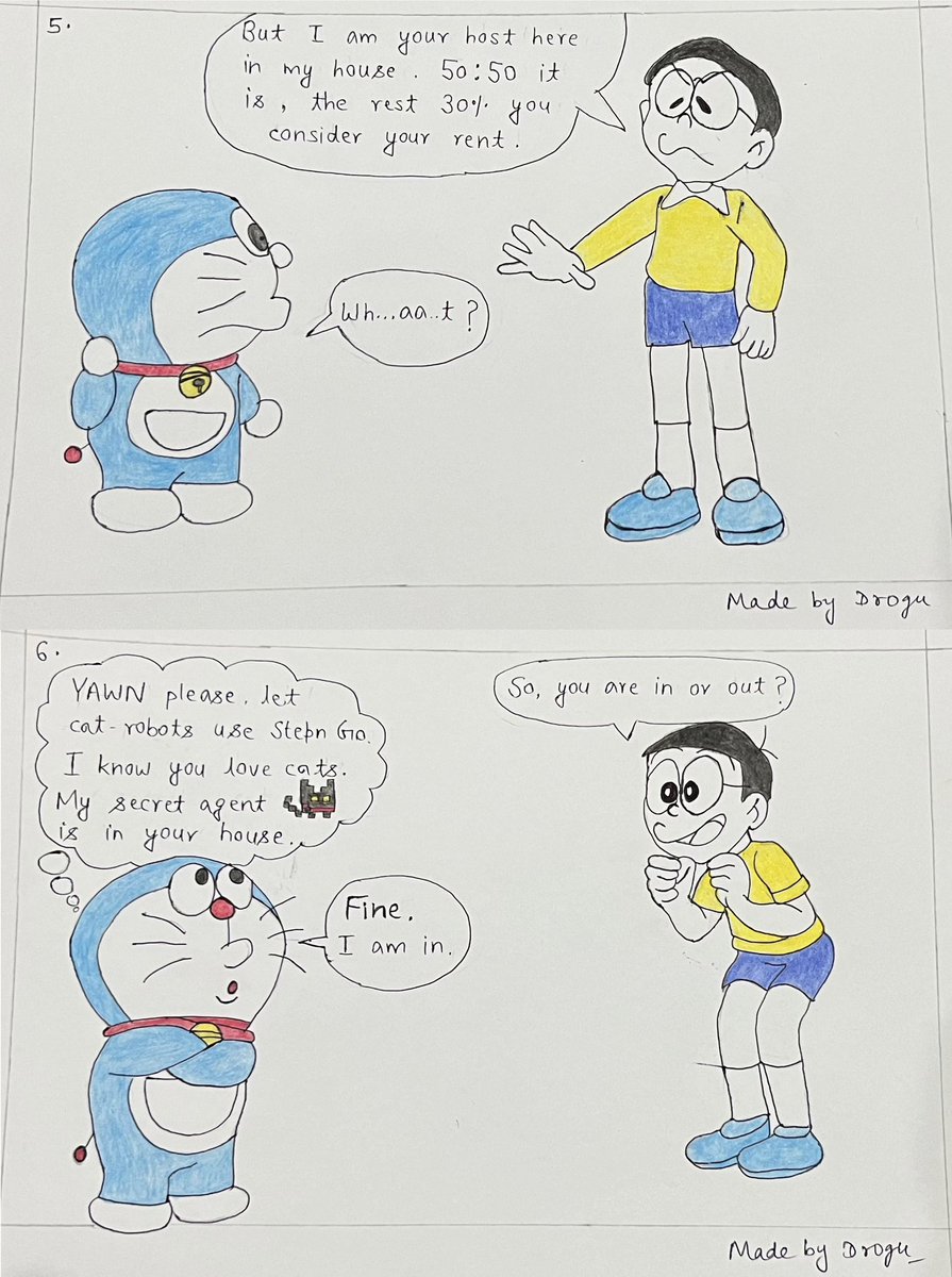 Jaspergallahard's tweet photo. My hand drawn entry for Stepn Go’s Comic Pro Discord Event.
It took a lot of effort to think about this comic and draw it.
Hope you all will enjoy it.
#STEPNGO #HAUS #Comicpro
@Stepnofficial @yawn_rong @CM_Gilgamesh @cryptocojo @MichaeL_STEPN @Andypan1999 @Trung1306 https://t.co/LmfxsbhUja