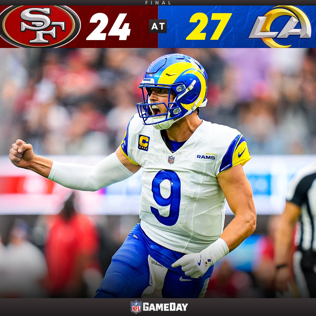 NFL GameDay (@nflgameday) on Twitter photo COMEBACK WIN 🔥
#SFvsLAR | #RamsHouse COMEBACK WIN 🔥
#SFvsLAR | #RamsHouse