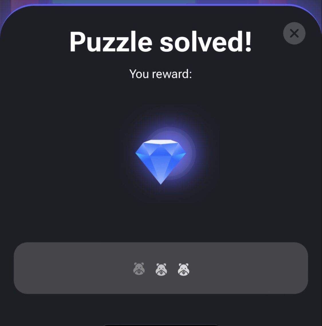 iamrhyno007's tweet image. 🚨Hamster Kombat D Mini Game 23 September 

Rewards:  💎

Hurry up, you got 60 seconds to solve this puzzle!⏰
Like, share , follow @iamrhyno007&amp;amp; turn on your notifications for more updates 
#hamsterkombat #dailycombo #Dailycipher #minigame #TON  #Tapswap $Blum $Dogs