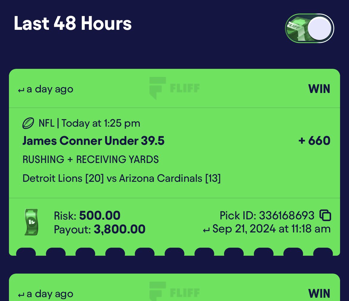 EVBettors's tweet photo. James Conner super unders hit 😭✅

In case you needed more inspiration to watch my video on the math behind them: https://t.co/nj6l9fM3LA

Education = money in sports betting. Some of you guys are just lazy as fuck 

Thank you @OddsJam once again https://t.co/qskNsq0gIh