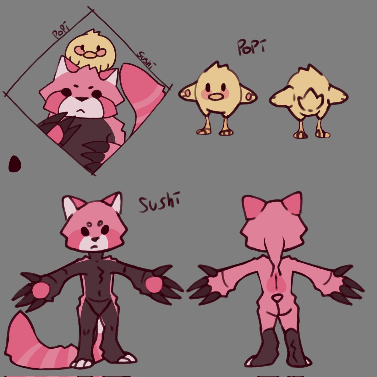 LilMeowSenpai's tweet photo. @BraixDragon My mascot sushi 
But if I win I ask you make his eyes big black dots 
https://t.co/zzKF6ldFD1 https://t.co/trCznsLK3k
