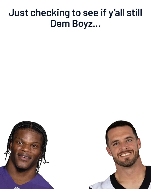 NFLMemes's tweet photo. Just checking if y'all still Dem Boyz.. https://t.co/BtGCoKgwnp