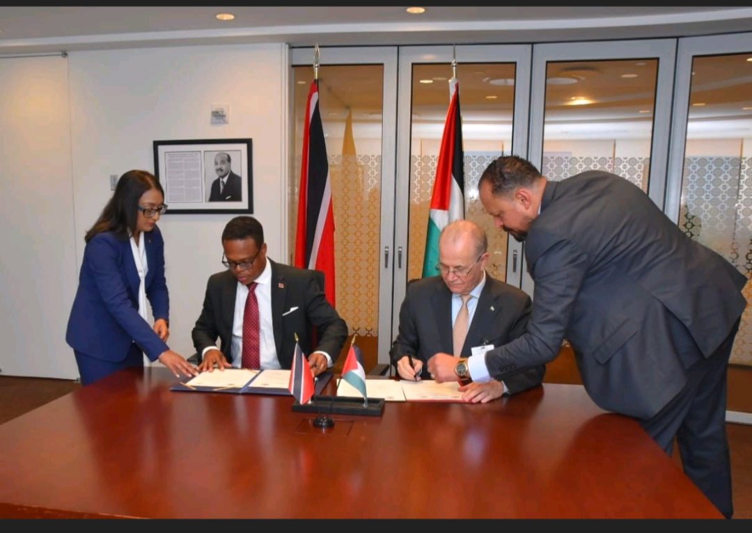 Trinidad and Tobago establishes Diplomatic Relations with The State of Palestine