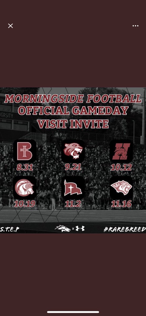 Thank you for the game day invite Coach Schlichte! <a href="/j_schlichte/">Jay Schlichte</a> <a href="/MsideFootball/">Morningside University Football</a> <a href="/ElkhornSouthFB/">Elkhorn South Football</a>