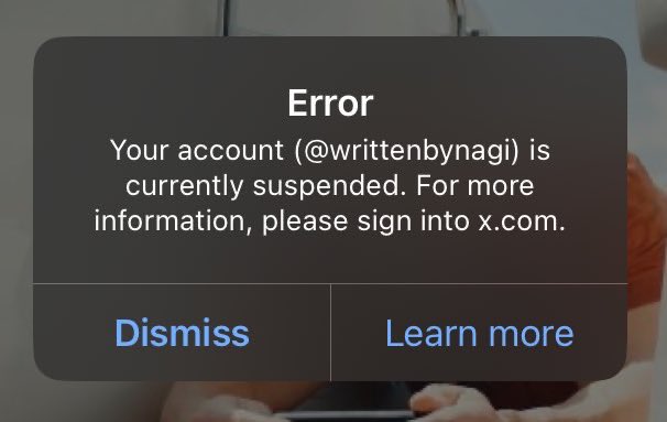 Hi! This is @/writtenbynagi. My 2nd acc got s-worded again. I am currently waiting for the response regarding my appeal. This is the first thing I woke up to btw.

For now, you can follow me here &amp; rt this tweet to help reach my clients. 🥹

lf commissioner — for exposure!